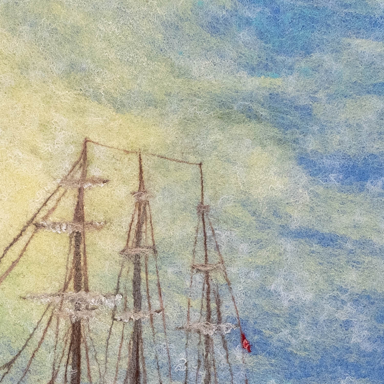 ๐๐ซ๐จ๐ง๐ญ๐ ๐๐๐ซ๐๐จ๐ซ | Fiber, Exotic Wood Frame | Size: H30"xW46" | 2021 - Image 3